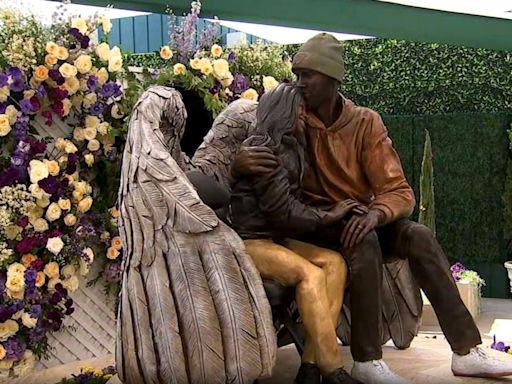 New Kobe Bryant and Gianna Bryant statue celebrates the basketball legend's love for his daughters