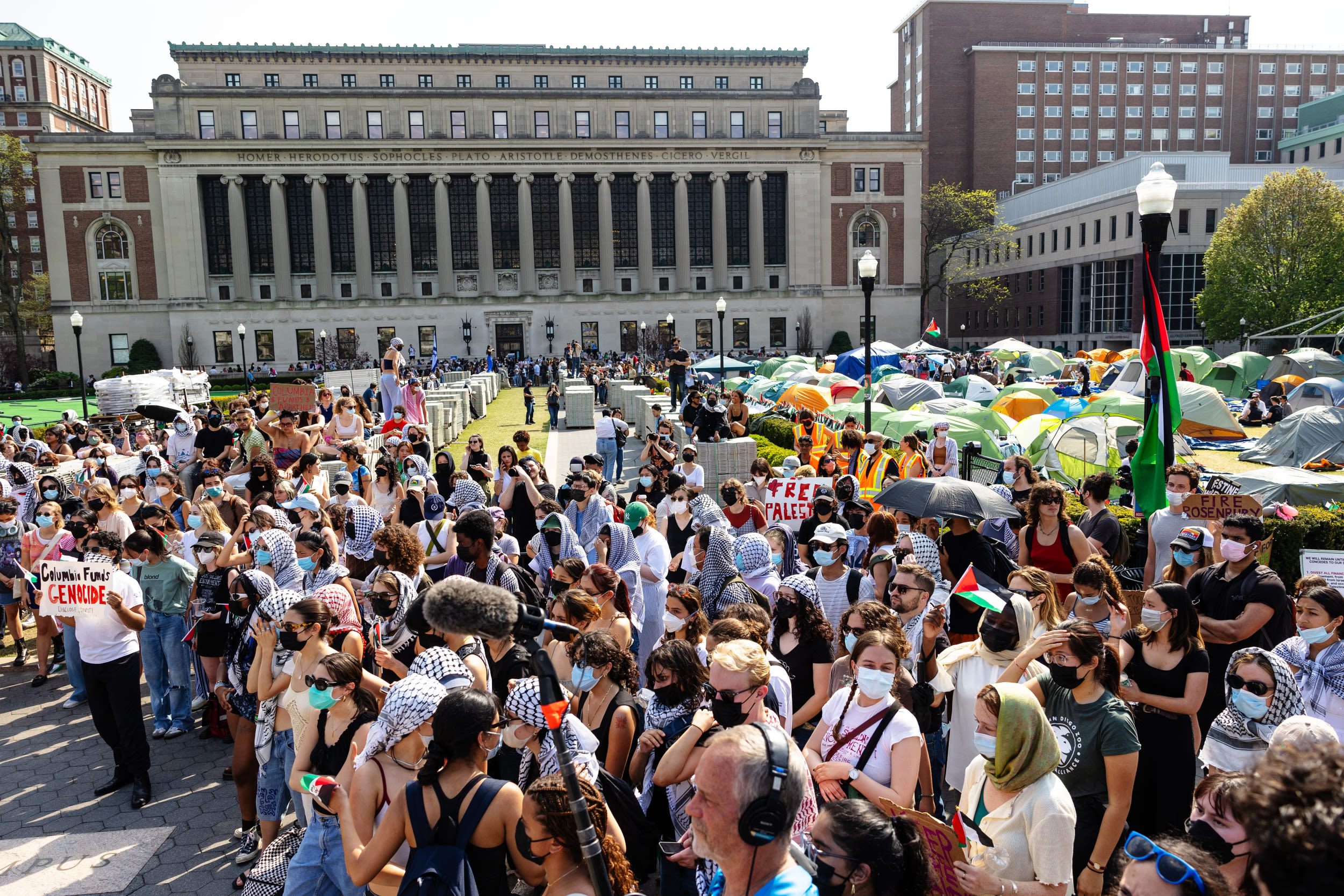 Did college protesters sway Joe Biden?