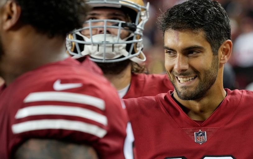 Good for Jimmy Garoppolo, who is someone we can all probably relate to (at least a little bit)