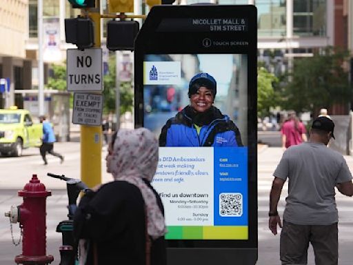 Kiosks meant to help visitors find their way are popping up in downtown Minneapolis
