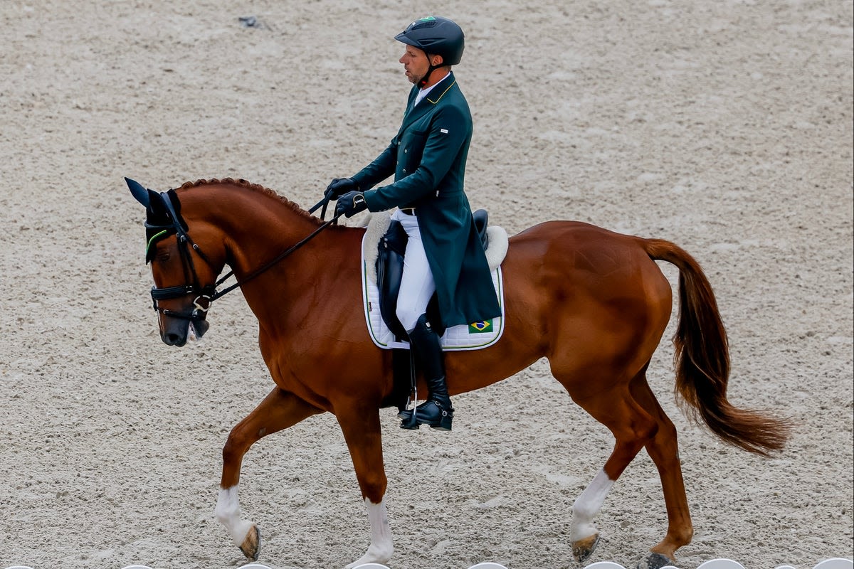 Brazilian dressage rider warned for horse mistreatment at Olympics after Peta evidence