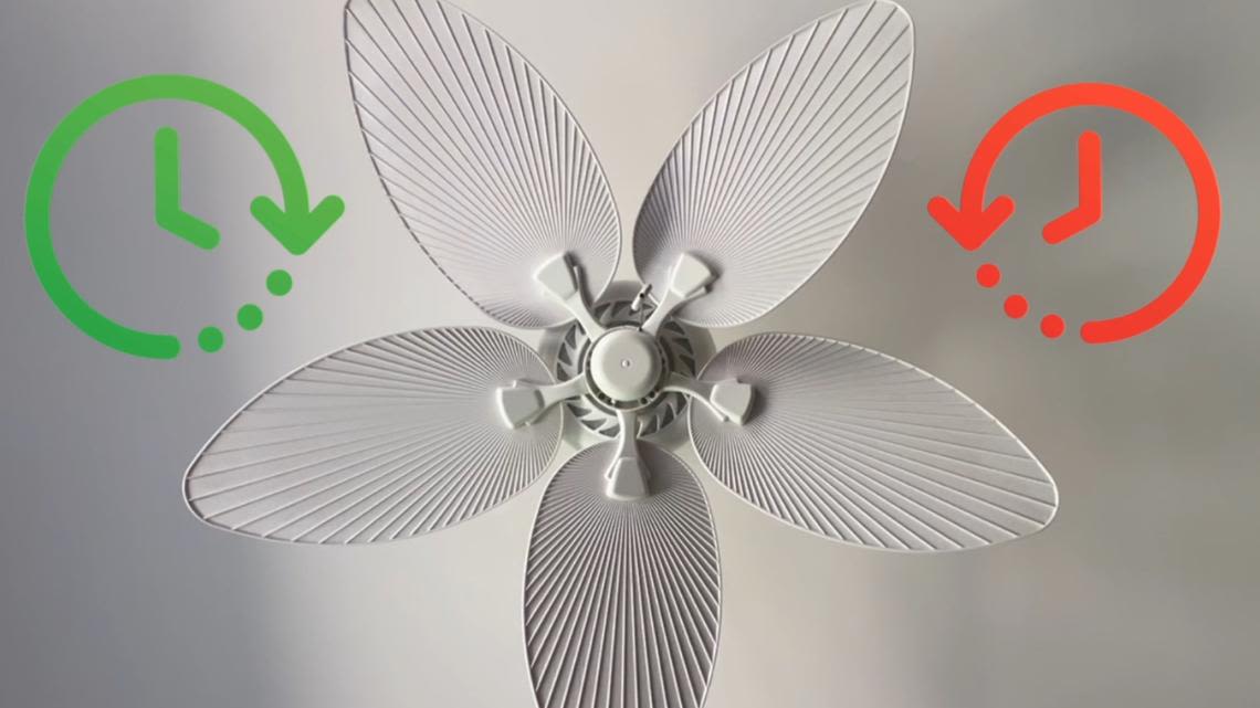 Which way to switch your ceiling fan in the summer