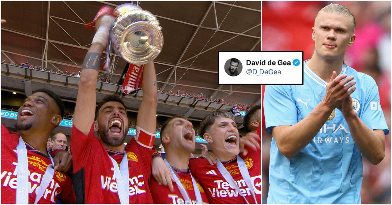 David de Gea's tweet goes viral after Man Utd beat Man City in FA Cup final