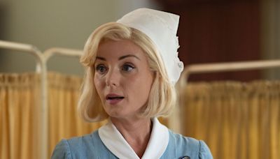 Helen George soaks up the sun in denim shorts following Call The Midwife update
