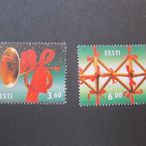 【雲品6】愛沙尼亞Estonia 2000 Sc 405-6 set MNH 庫號#B521 77022