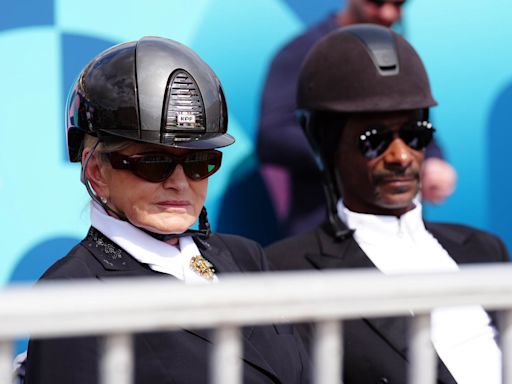 Snoop Dogg and Martha Stewart twin for equestrian event at the Olympics. See the pics