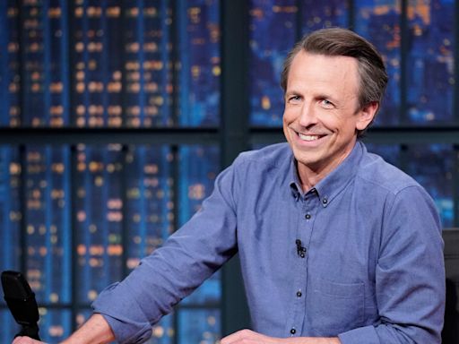 Seth Meyers Could Use a Drink, Especially If Trump Wins
