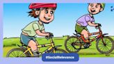 Brain teaser: Test your IQ - spot the mistake in this image of kids cycling in 5 seconds