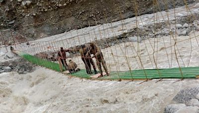 Indian Army constructs 150 ft suspension bridge over flowing river in Sikkim in 48 hours