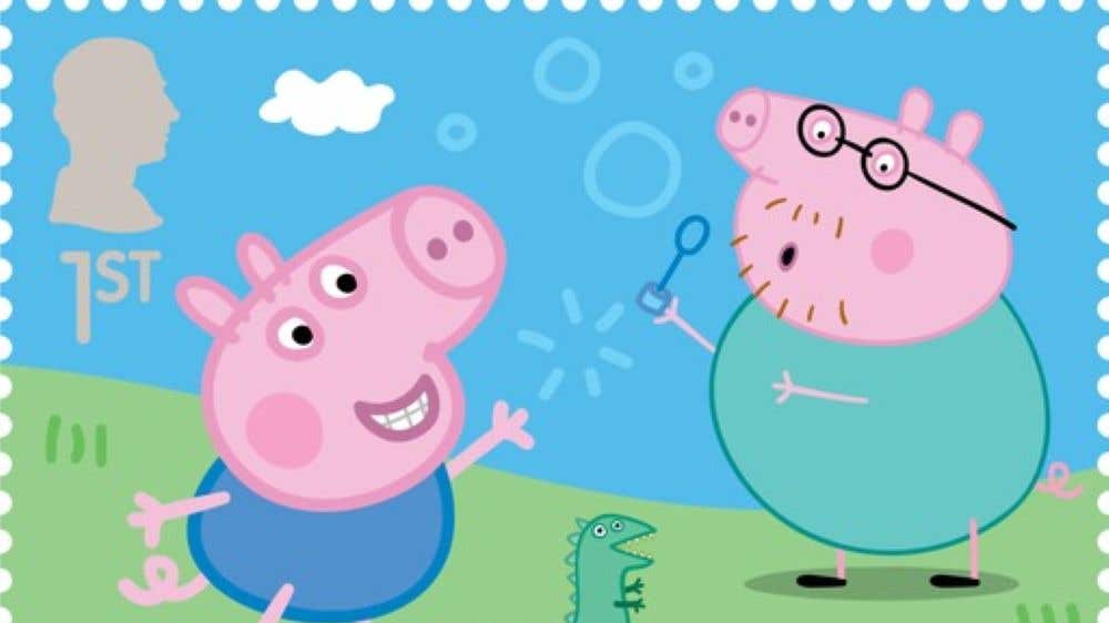 Special stamps to mark 20th anniversary of Peppa Pig