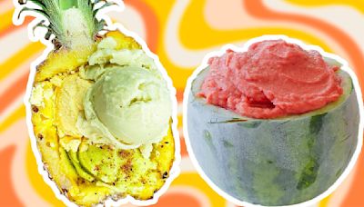 Hollowed Out Fruits Make The Best Ice Cream Bowls For Summer Treats