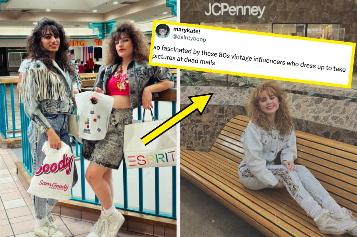 These Fashion Influencers Are Going Viral For Reviving ‘80s Fashion At Dead Malls, And It’ll Make You Seriously Nostalgic