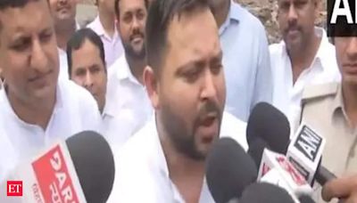 "One engine engaged in corruption, other in crime": Tejashwi Yadav slams Nitish Kumar over Bihar bridge collapse