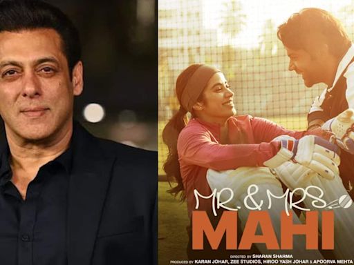 Salman Khan praises Janhvi Kapoor and Rajkummar Rao's 'Mr. & Mrs. Mahi' trailer, says, 'looks good, wish cast and crew the best'