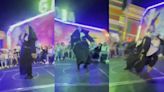Captan caída de la "Monja de la Feria" mientras bailaba