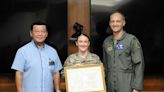Okinawa mayor recognizes US airman who saved severely injured motorcyclist’s life