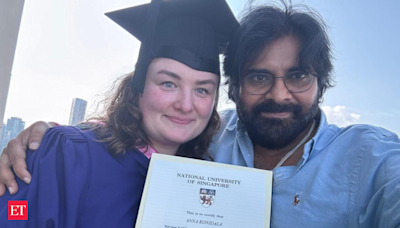 Pawan Kalyan's wife Anna Lezhneva receives Master's Degree from National University of Singapore: Watch - The Economic Times