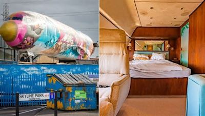 See inside a Boeing 727 salvaged from an aircraft 'graveyard' and converted into a lavish Airbnb that starts at $438 a night