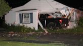 Pickup truck crashes into home in Niagara County