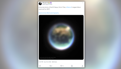 Fact Check: Blurry Telescopic Image Allegedly Shows Titan, Saturn's Largest Moon. Here's How We Confirmed It