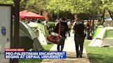 DePaul University pro-Palestinian encampment spurs counter-protesters