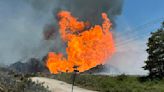 Authorities respond to pipeline fire in Terlton