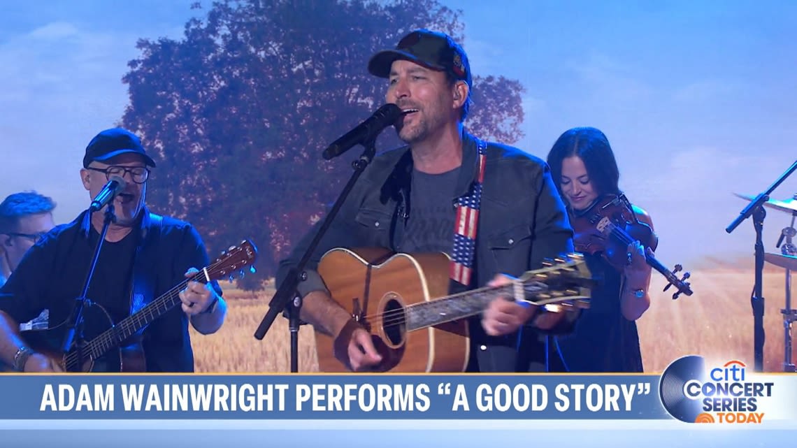 Adam Wainwright performs song from his album on 'Today Show'