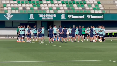 Pezzella trabaja en el gimnasio para llegar al partido frente a la Real Sociedad