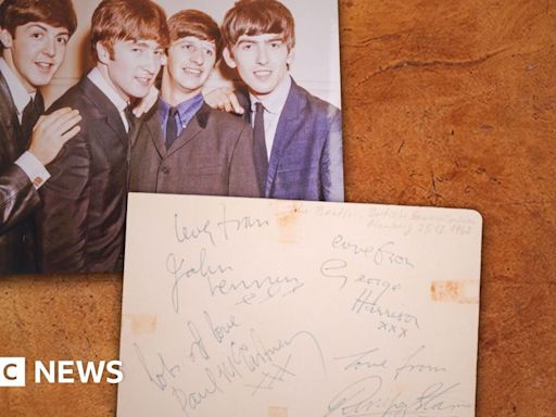 Beatles and Bob Marley autographs among set that fetches £78k