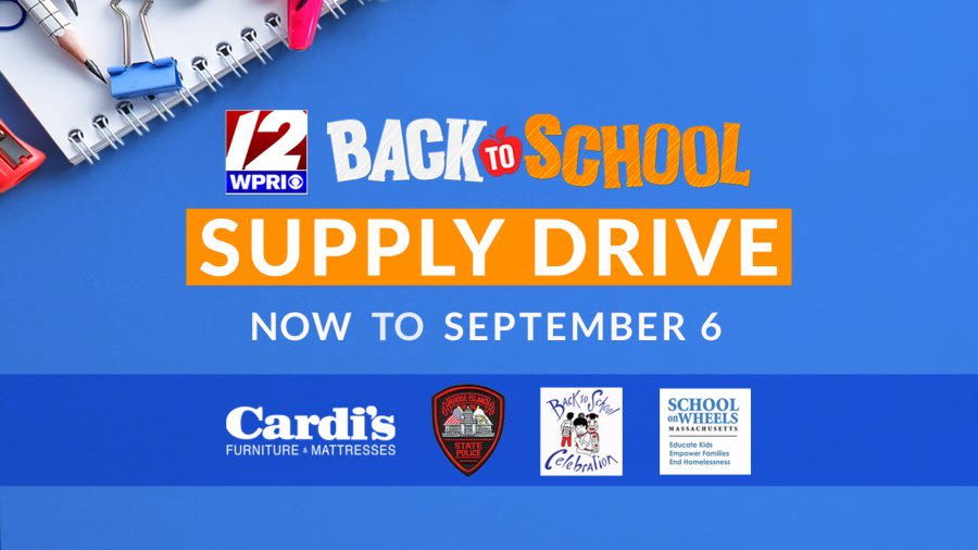 WPRI 12 announces Back to School Supply Drive