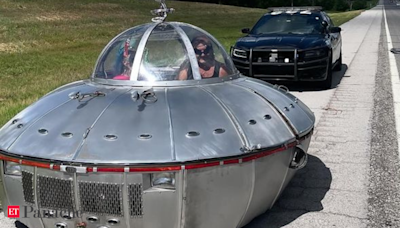 Is that a UFO? Oklahoma Patrol Officer stops bizarre vehicle