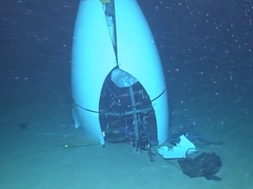 Newly released Coast Guard footage shows wreckage of Titan submersible on ocean floor