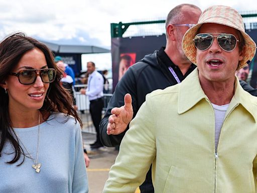 Brad Pitt, 60, and his girlfriend Ines de Ramon, 34, at Grand Prix