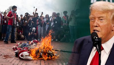 Trump pide la cárcel para quienes quemen la bandera de EU