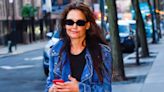 Katie Holmes Breaks Up With Her Trusty Camel Coat for a Studded Denim Trench