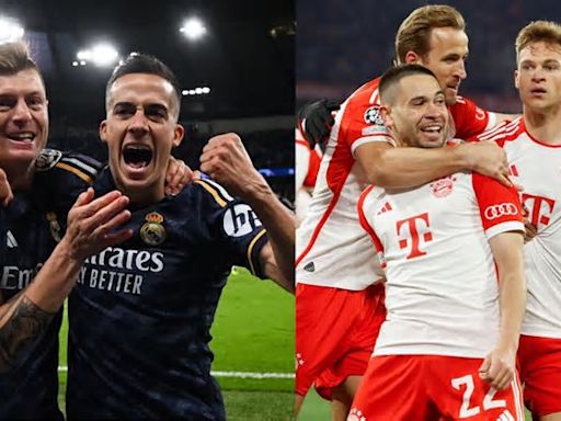 Real Madrid vs. Bayern; y PSG vs. Dortmund serán las semifinales de la Champions