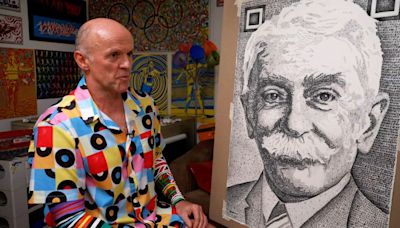 The ‘Olympic Picasso’ finally finds recognition for his athletics-inspired art