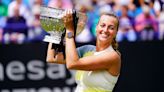 Petra Kvitova claims Eastbourne title with comfortable win over Jelena Ostapenko