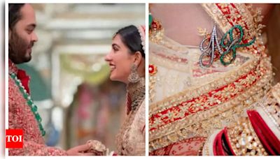 Radhika Merchant wore a personalised 'AR brooch' on her 'Panetar' wedding lehenga and a stunning AR ring too! | Hindi Movie News - Times of India