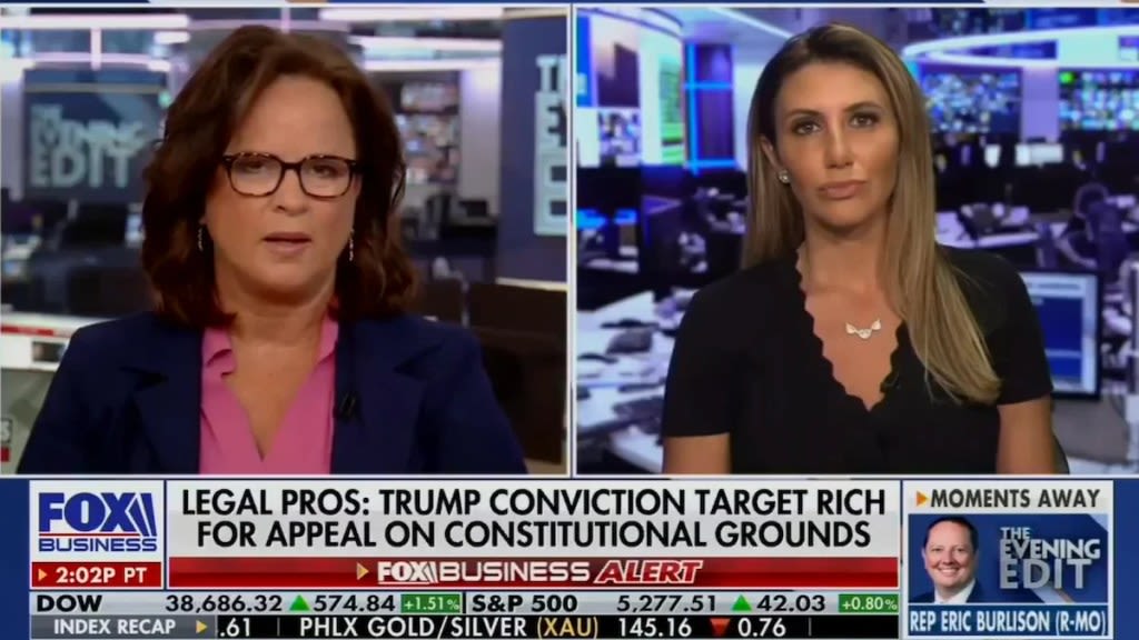 Fox Business Host Offers Hope Trump’s Felony Conviction Will Be Overturned Like Harvey Weinstein’s