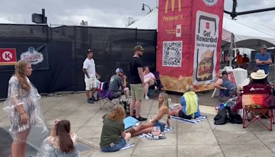 WATCH: Fans camp out hours before gates open for Carolina Country Music Fest