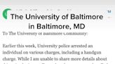 A University of Baltimore student warned people on TikTok that a peer was bringing a gun to school and had 'stalked, threatened, and assaulted' her — saying the university is 'pushing it under the rug'