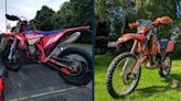 'Distinctive' motorbikes stolen during village burglary