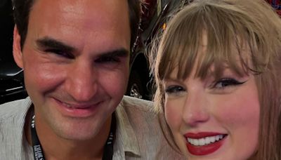 Federer poses for selfie with Taylor Swift in Switzerland before Wimbledon final