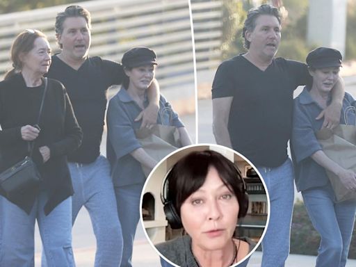 Shannen Doherty smiled while out to dinner with friends in Malibu in last public photos before death
