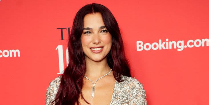 Dua Lipa Wore a Sheer Chanel Dress Embroidered With Crystals