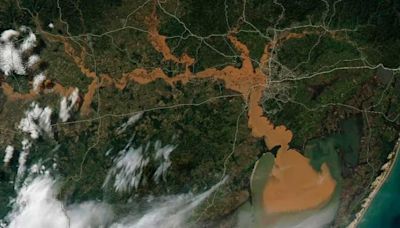 Antes y después: impactantes imágenes satelitales de las inundaciones en el sur de Brasil