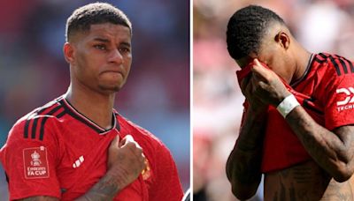 Marcus Rashford issues emotional statement on tears after Man Utd won FA Cup