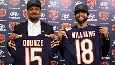 Highlights from NFL draft episode of Bears docuseries, '1920 Football Drive' with Caleb Williams, Rome Odunze