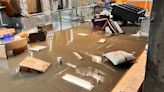 Canton Dental Clinic cleans up basement after massive flooding from last week's rainfall